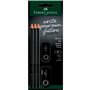 Ensemble d'Écriture Faber-Castell Noir Triangulaire B 5 Pièces