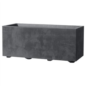 Jardiniere Muret - DEROMA - Millennium R - Anthracite - A réserve d'eau - 59 cm
