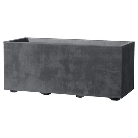 Jardiniere Muret - DEROMA - Millennium R - Anthracite - A réserve d'eau - 59 cm