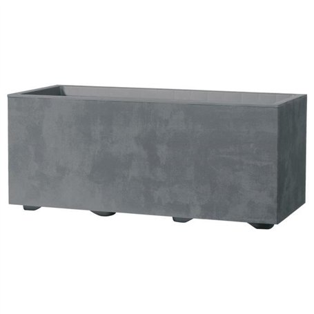 Jardiniere Muret - DEROMA - Millennium R - Ashgrey - A réserve d'eau - 59 cm