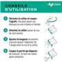Collier répulsif anti-tiques et puces - VETOCANIS - Noir Reflechissant pour Chat