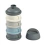 Boîte doseuse BEABA - 4 compartiments - mineral grey / blue