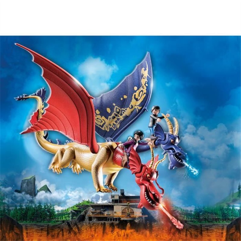 Image secondaire de PLAYMOBIL - Dragons Nine Realms: WuWei & Jun - Jouet pour Enfant - 2 personnages et accessoires