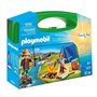 PLAYMOBIL 9323 Valisette Campeurs, Sports et Action, 2 personnages, tente, canoë et accessoires, 32 pieces, Des 4 ans