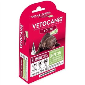 Pipettes action duo - VETOCANIS - 268mg/80mg Solution pour Grands Chiens