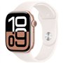 Apple Watch Series 10 GPS - 46mm - Boîtier Rose Gold Aluminium - Bracelet Light Blush Sport Band - S/M