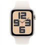 Apple Watch SE GPS + Cellular - 44mm - Boîtier Starlight Aluminium - Bracelet Starlight Sport Band - S/M
