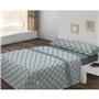 Jeu de draps Tejidos Reina Marlon Lit 1 persone Bleu