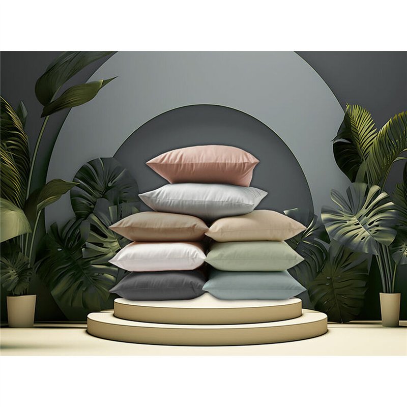 Image secondaire de Taie d'oreiller Happy Home Gris clair 45 x 100 cm 2 Unités