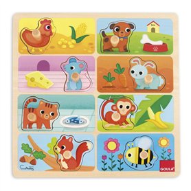 Puzzle enfant en bois Goula My Favourite Food Bois