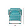 Chaise de Plage Colorbaby 55 x 35 x 72 cm Turquoise