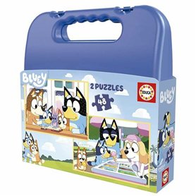 Set de 2 Puzzles Educa Bluey 48 Pièces