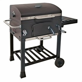Barbecue à Charbon avec Couvercle et Roulettes Aktive 102 x 65 x 104 cm