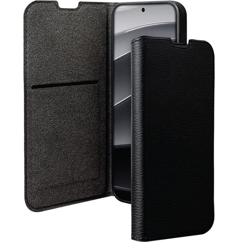 Folio Xiaomi Redmi Note 14 Pro + 5G Wallet Fonction Stand Noir - Certifié GRS Bigben