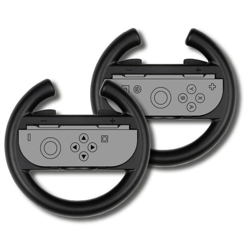 Paire de volants - KONIX - Pour manettes Joy-Con Nintendo Switch 2 - Noir