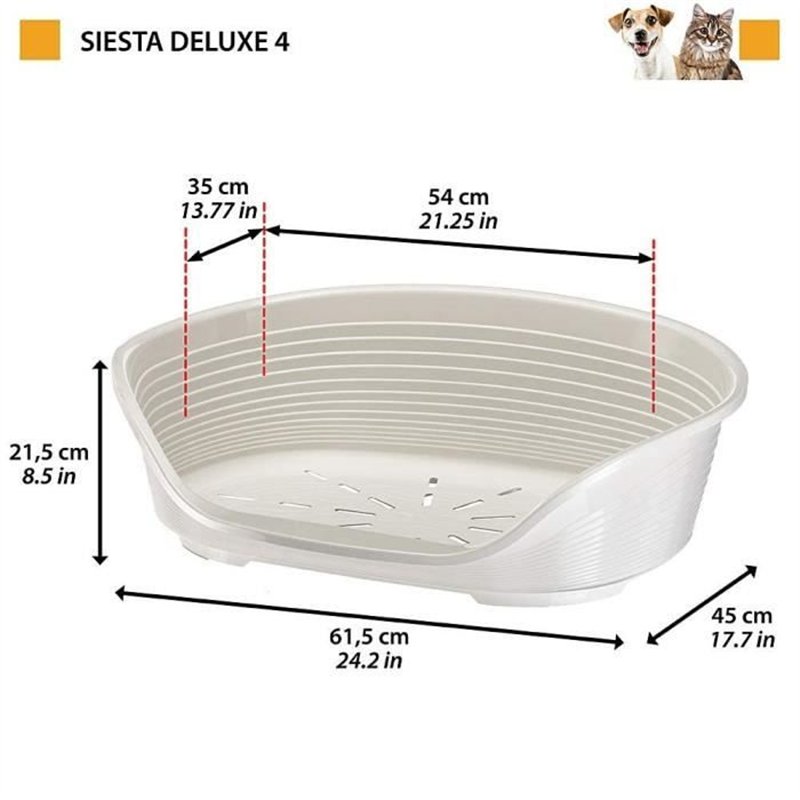 Image secondaire de SIESTA DELUXE Taille 4 - 61,5*45*21,5 cm - Gris fonçé -FERPLAST
