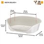 SIESTA DELUXE Taille 4 - 61,5*45*21,5 cm - Gris fonçé -FERPLAST