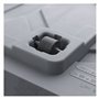 Pot de fleur Cube - DEROMA - Millennium R - Anthracite - A réserve d'eau - Roulettes - 49 cm