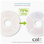 Filtre pour fontaine a eau pour chat a fleur - CATIT - Flower - Triple action - 2 pieces