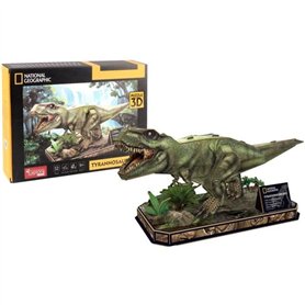 Puzzle 3D - T-Rex - Jeu de construction - EXPLORA - Dinosaure - 52 pieces - Des 8 ans