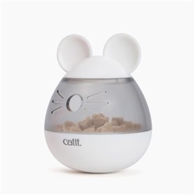 Distributeur de friandises pour chat - CATIT - PIXI - Design oreilles de souris - Blanc