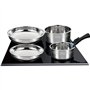 Batterie de cuisine induction - ARTHUR MARTIN - AM0566 - 18 pieces - Poignée amovible - Tous feux dont induction - Acier inoxyda