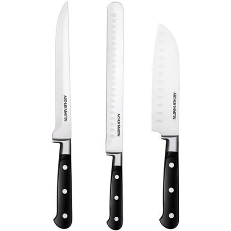 Set de couteaux - ARTHUR MARTIN - AMC1586 - Ensemble de couteaux - 3 pieces - Noir
