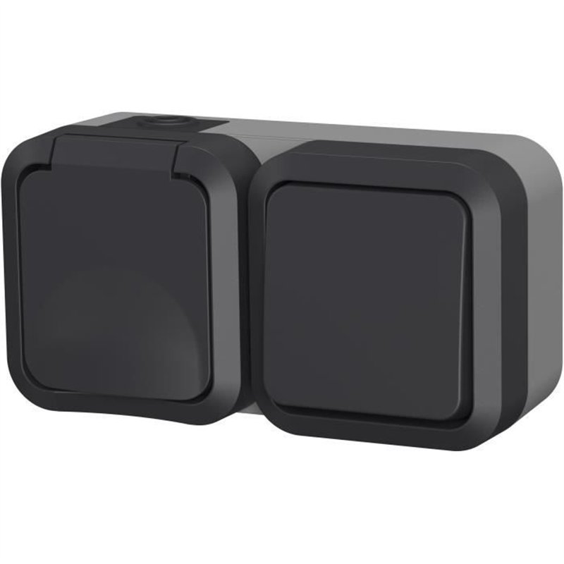 Double prise - QUARX - Aqua Pro - Extérieure, verticale, IP55, 250V, 16A