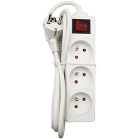 Bloc ménager - GAO - 3 prises 2P+T - Avec interrupteur, conforme NF