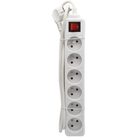 Bloc ménager - GAO - 6 prises - Avec interrupteur, câble 1,4m, protection enfants