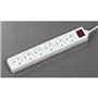 Bloc ménager - GAO - 6 prises - Avec interrupteur, câble 1,4m, protection enfants
