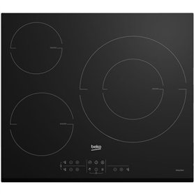 Table de cuisson a induction - BEKO - 3 foyers - 60 cm - HII63M