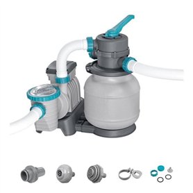 Filtre a sable / pompe de filtration pour piscine jusqu'a 42 m3- Bestway - 6 056 L/h - Avec préfiltre