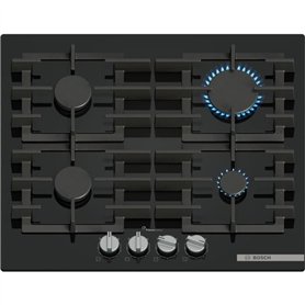 Table de cuisson a gaz - BOSCH Série 6 - 4 foyers - 52 x 59 x 4,5 cm - PPP6A6I40 - Noir