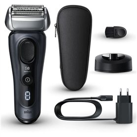 Rasoir - BRAUN - SERIES 8 8513s - 4 éléments rasage - Wet&Dry - 60 min - Noir