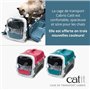 Cage de transport pour chat - CATIT - Cabrio - Multifonctionelle - Ouverture 360° - Bleu-gris