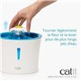Fontaine a eau pour chat a fleur - CATIT - Flower - 3L -  Avec LED - Bleu