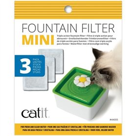 Filtre pour fontaine a eau pour chat a fleur mini - CATIT - Flower mini - Double action - 3 pieces