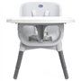 Chaise haute - CHICCO -  Zest - Des 6 mois - Gris