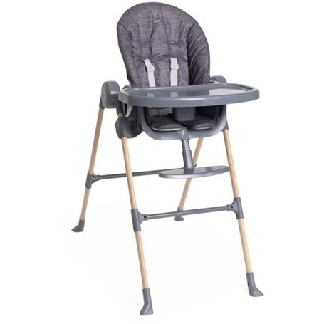 Chaise haute - CHICCO - Polly Essential - 0/3 ans - Gris Coal