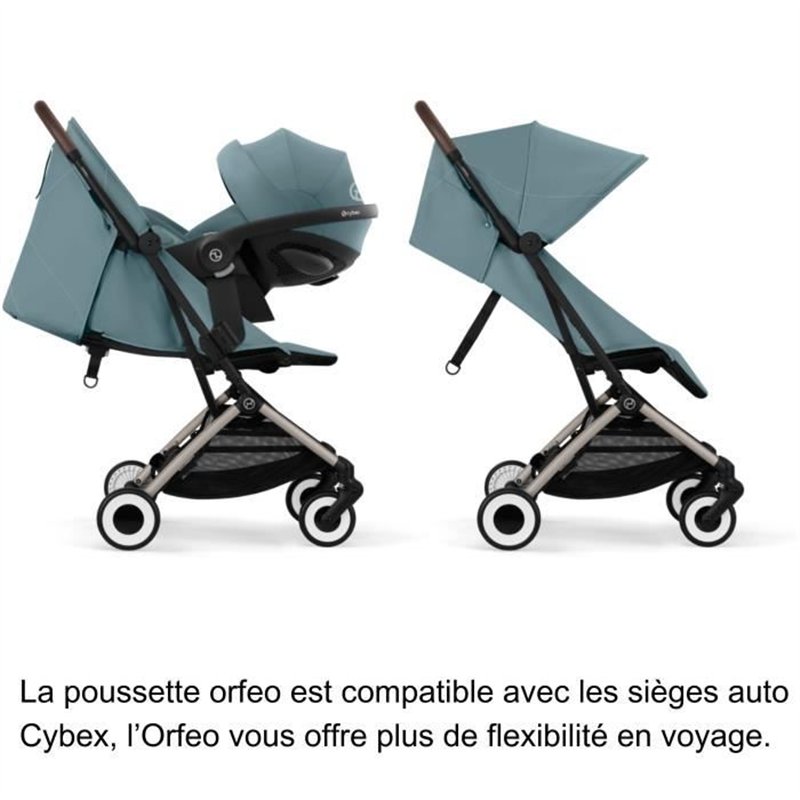 Image secondaire de CYBEX - Poussette ultra compacte et confortable - ORFEO - 4 roues - Stormy Blue
