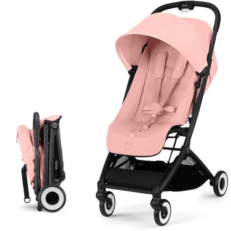CYBEX - Poussette ultra compacte et confortable - ORFEO - 4 roues - Candy Pink