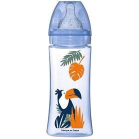 Biberon Dodie Initiation+ Anti-Coliques 3 Vitesses Bleu Pompier 330ml