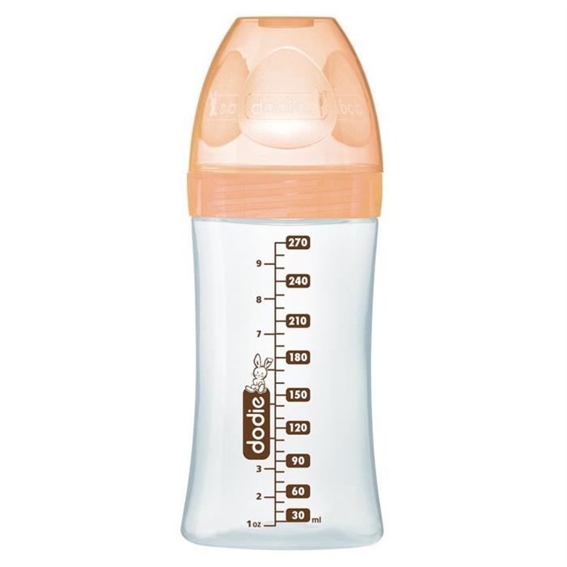 Image secondaire de Dodie Biberon Sensation+ Anti-Coliques en Verre +0m Beige Biche 270ml
