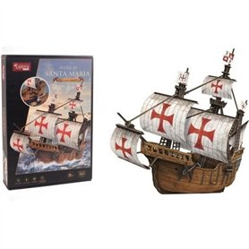 Puzzle 3D - Bateau Santa Maria - Jeu de construction - EXPLORA - 204 pieces - Des 8 ans