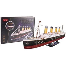 Puzzle 3D lumineux - Bateau Titanic - Jeu de construction - EXPLORA - 266 pieces - Des 8 ans