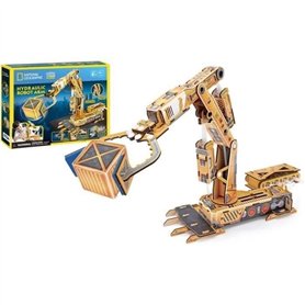 Maquette 3D NATIONAL GEOGRAPHIC - EXPLORA -  Engin de Chantier Pince Hydraulique - 56x37 cm - Des 8 ans