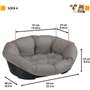 Corbeille - FERPLAST - SOFA 4 - Avec coussin a motif 1