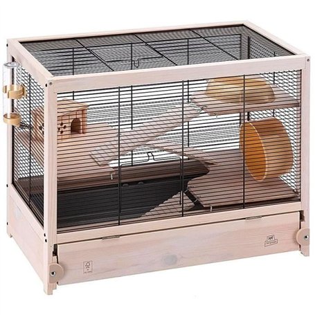 Cage pour hamster - FERPLAST - HAMSTERVILLE - Bois