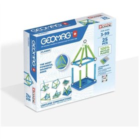 Jeu de construction magnétique - GEOMAG - Classic Recycled 25 pieces - Magnétique - Éducatif - Plastique recyclé